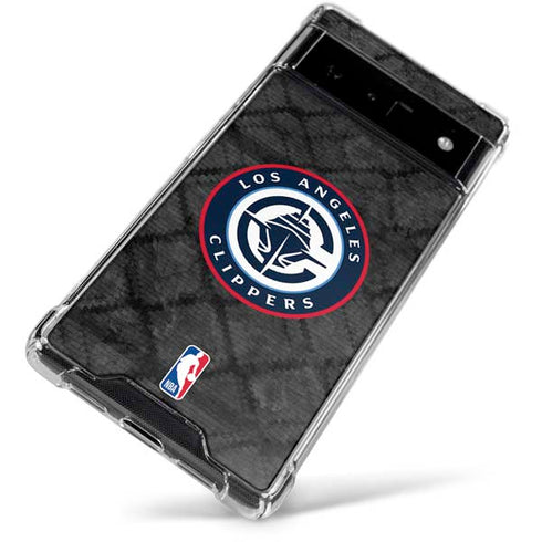 NBA Los Angeles Clippers Black Rust Google Pixel 6 Clear Case